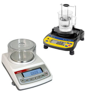 División de escala 0,001 g