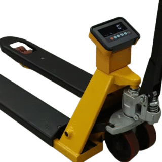 Báscula estibadora industrial con indicador